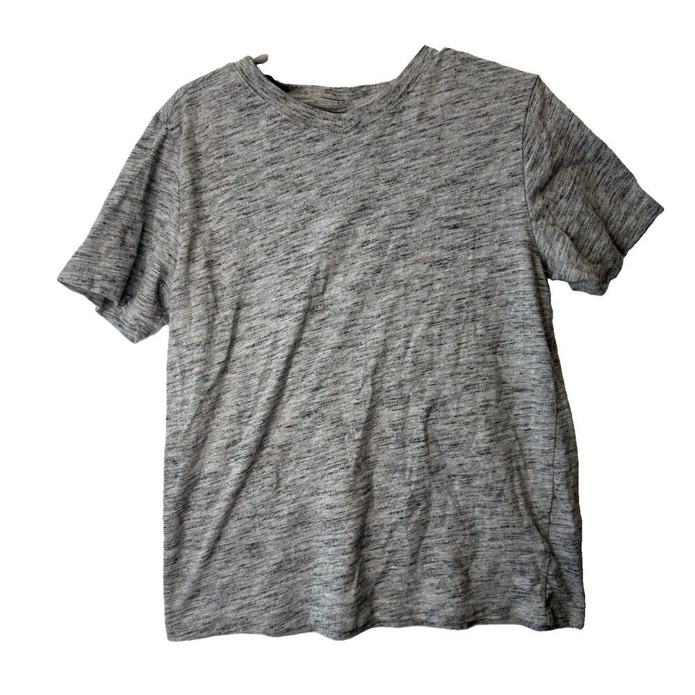 Cat & Jack Girls S 6/7 Heather Gray Short Sleeve T Shirt Basic Tee Casual